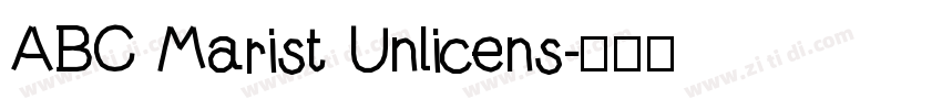 ABC Marist Unlicens字体转换
